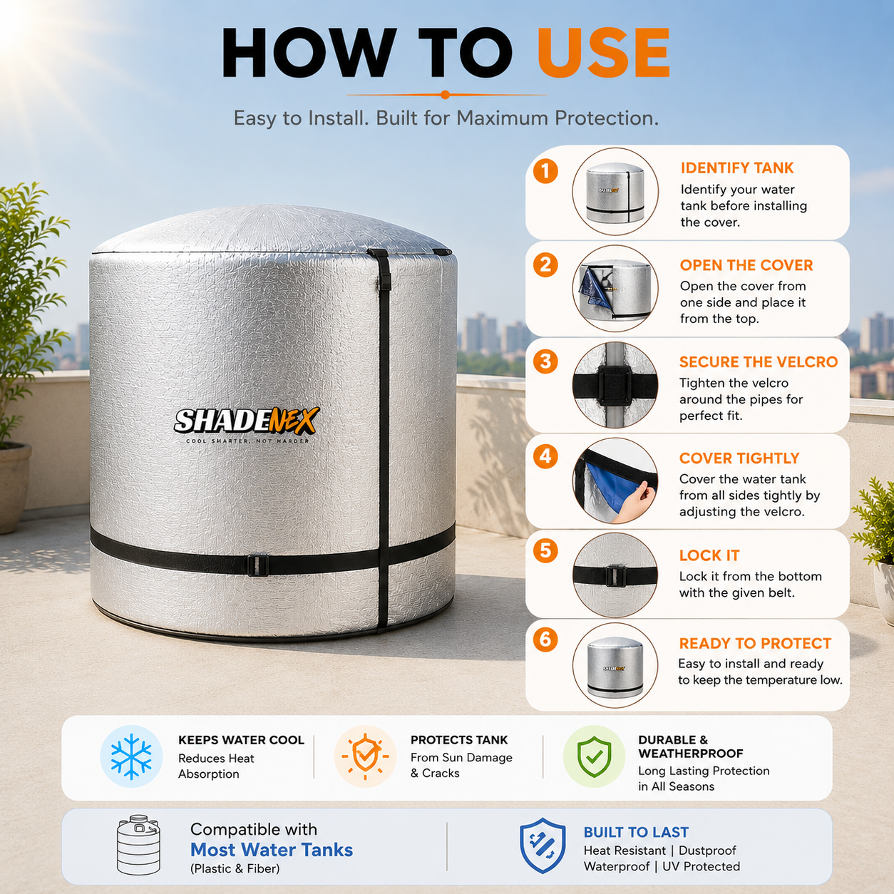 Shadenex™ Water Tank Thermal Protector