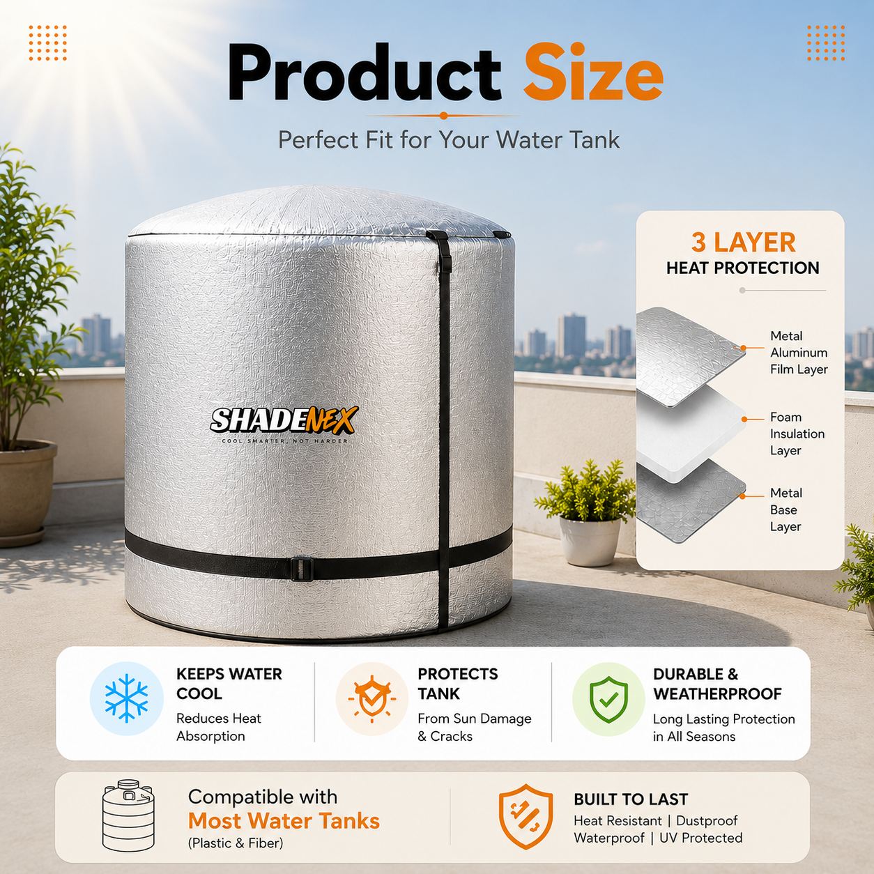 Shadenex™ Water Tank Thermal Protector